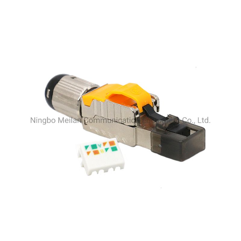 Network Module CAT6A STP RJ45 Modular Plug Toolless Type 8p8c