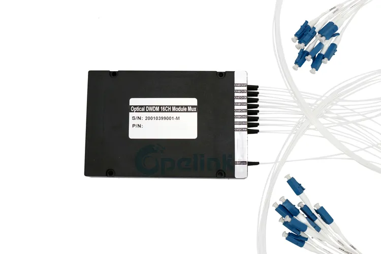 Opelink/OEM High Quality 16+1CH 100g Mux /Demux LC/FC/Sc/St/Mu 2.0/3.0mm RoHS Fiber Optic DWDM