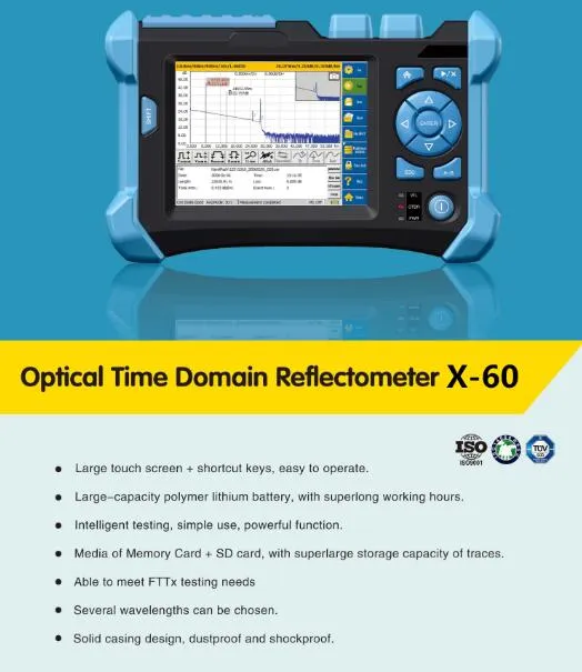 Optical Time Domain Reflectometer Test OTDR 1310/ 1550 /1625nm Single Mode& Multi Mode