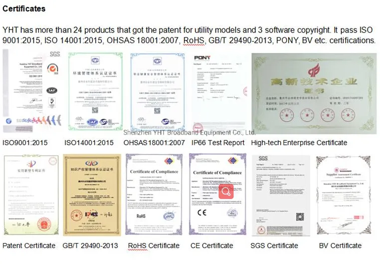 Outdoor Wall Mounted 24cores Plastic Fiber Optic FTTH Distribution Box
