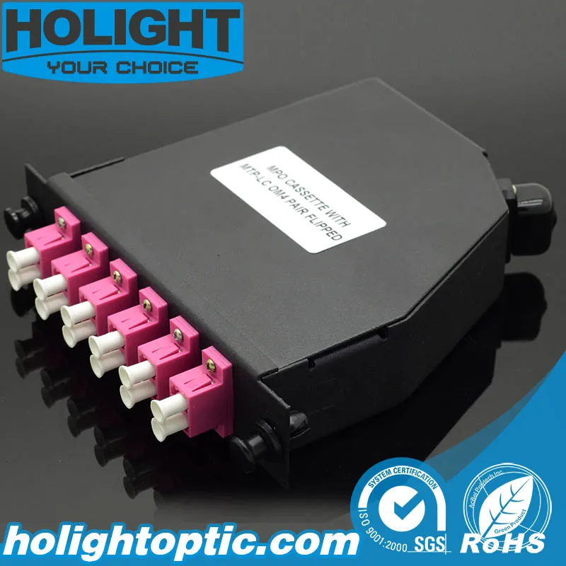 PLC Outdoor Electrical Splitter Cassette Type MPO to LC Om4