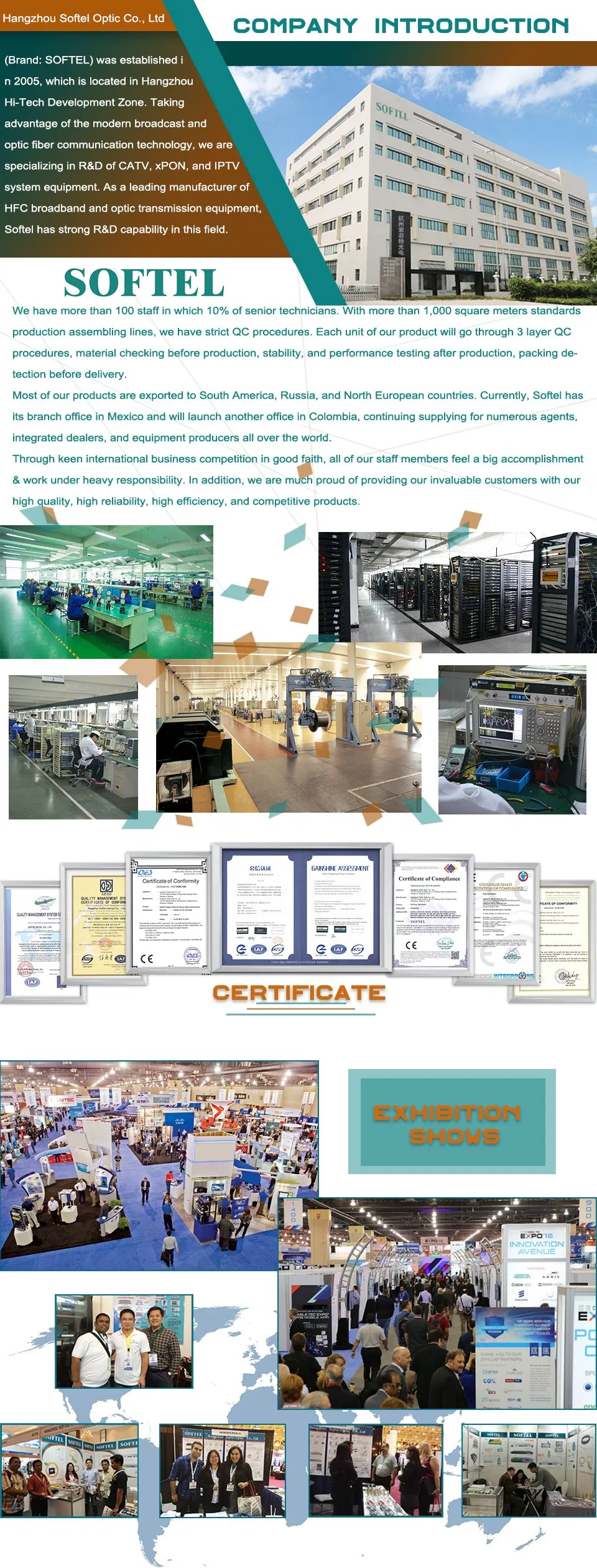 RF Optical Transmitter Fiber Transmitter AGC 1310 1550 Optical Transmitter