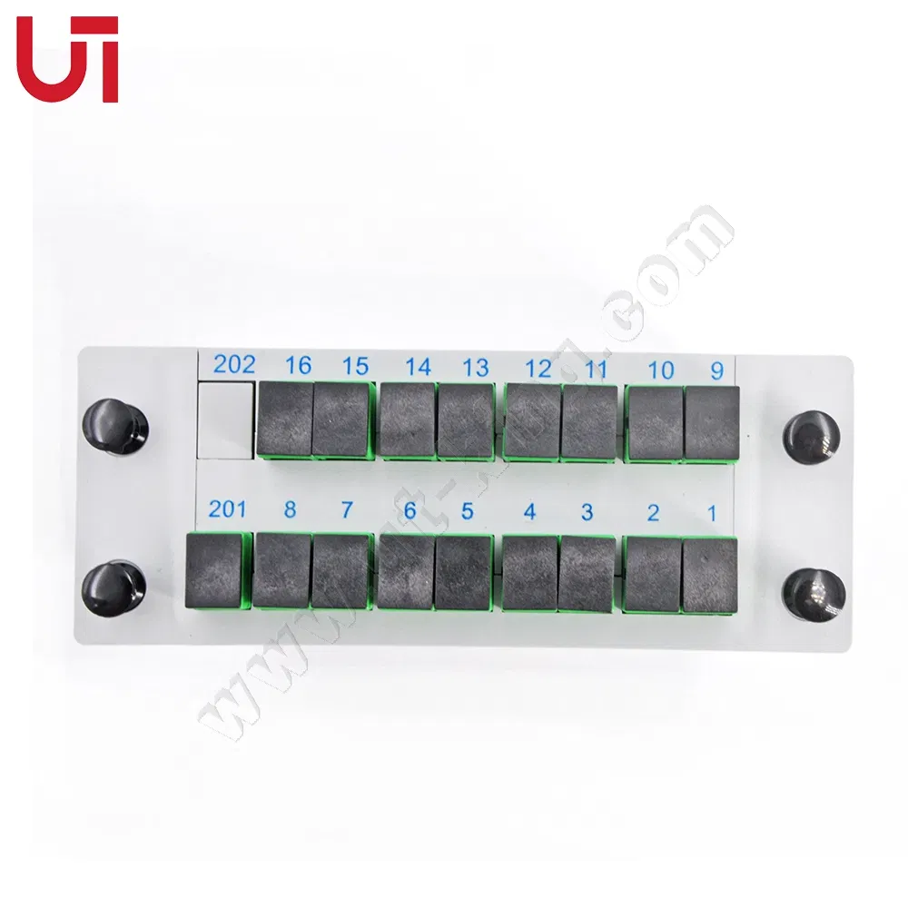 Sc/APC Connector 1*16 PLC Splitter Cassette Card Type for FTTH Fiber Optical Terminal Box Drop Cable