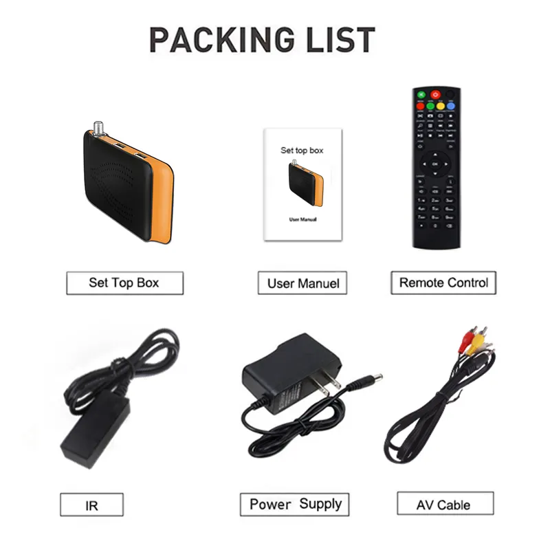 Set Top Box TV Antenna DVB-T2 HD Digital Terrestrial TV Receiver