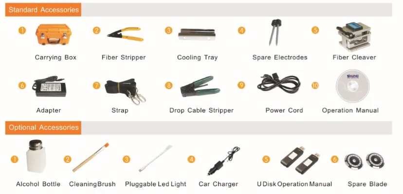 Shinho S-16 Core Alignment Fusion Splicer for Naked Fiber, Rubber Insulated Cables, 64 Cores Cable