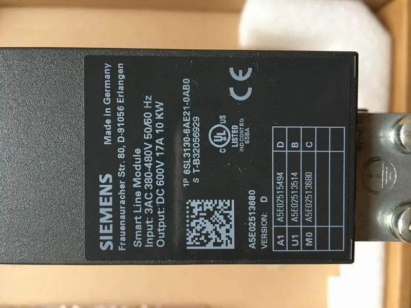 Siemens S120 Servo PSU 6SL3130-6ae21-0ab1