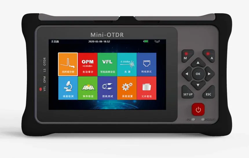 Single Mode Hand-Held Mini OTDR with Network Cable Test Function