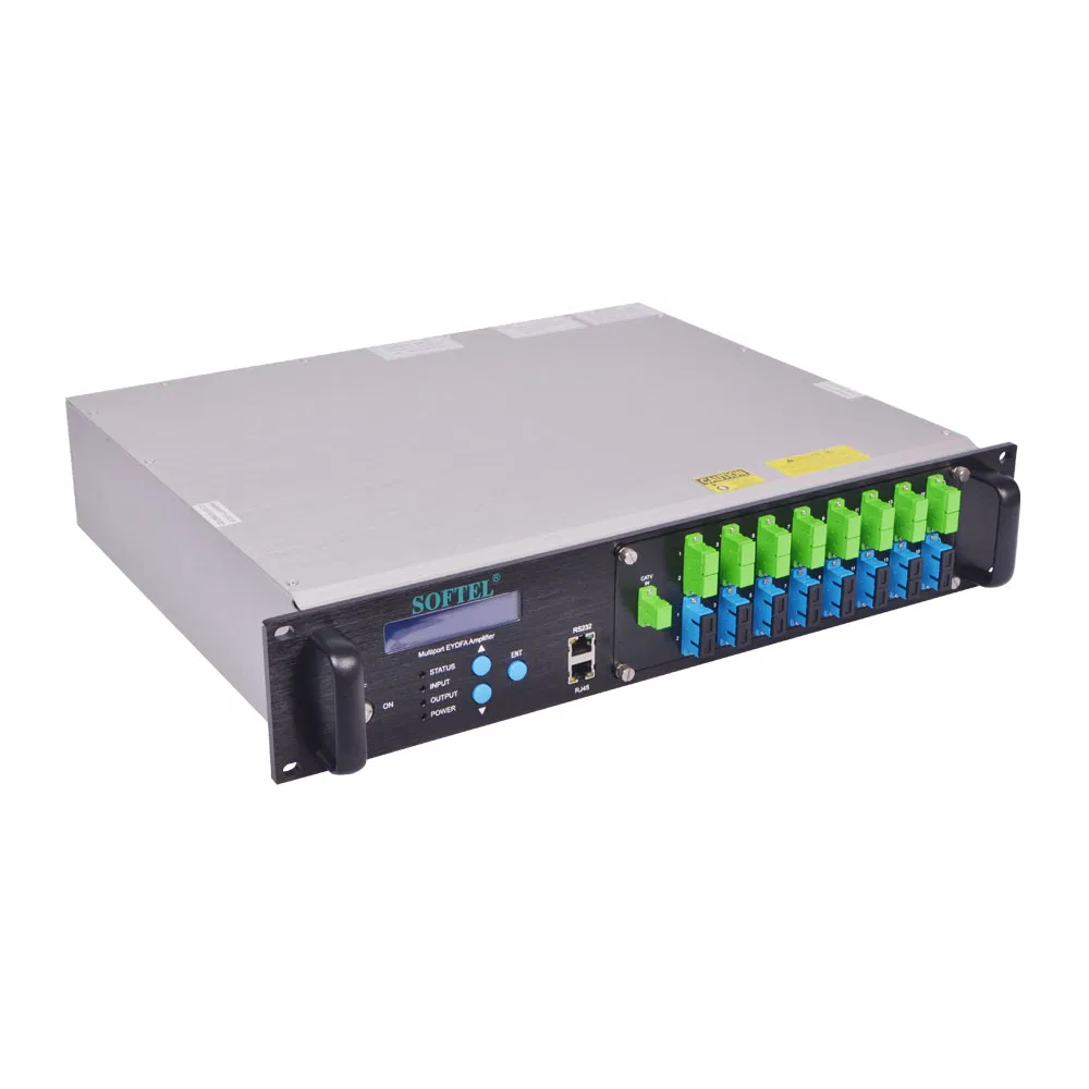 Softel EDFA 1550nm Amplifier CATV 23dBm 16 Port EDFA