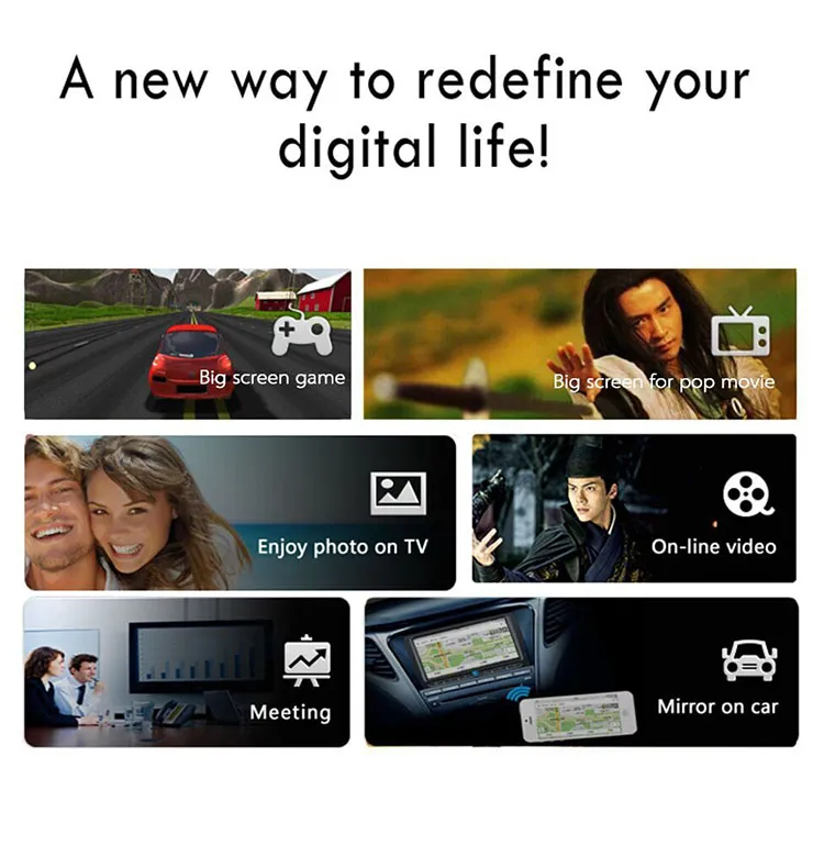 Superior Quality Easy and Simple to Handle Q1 Ezcast Dongle 4K HD Adapter Monitor