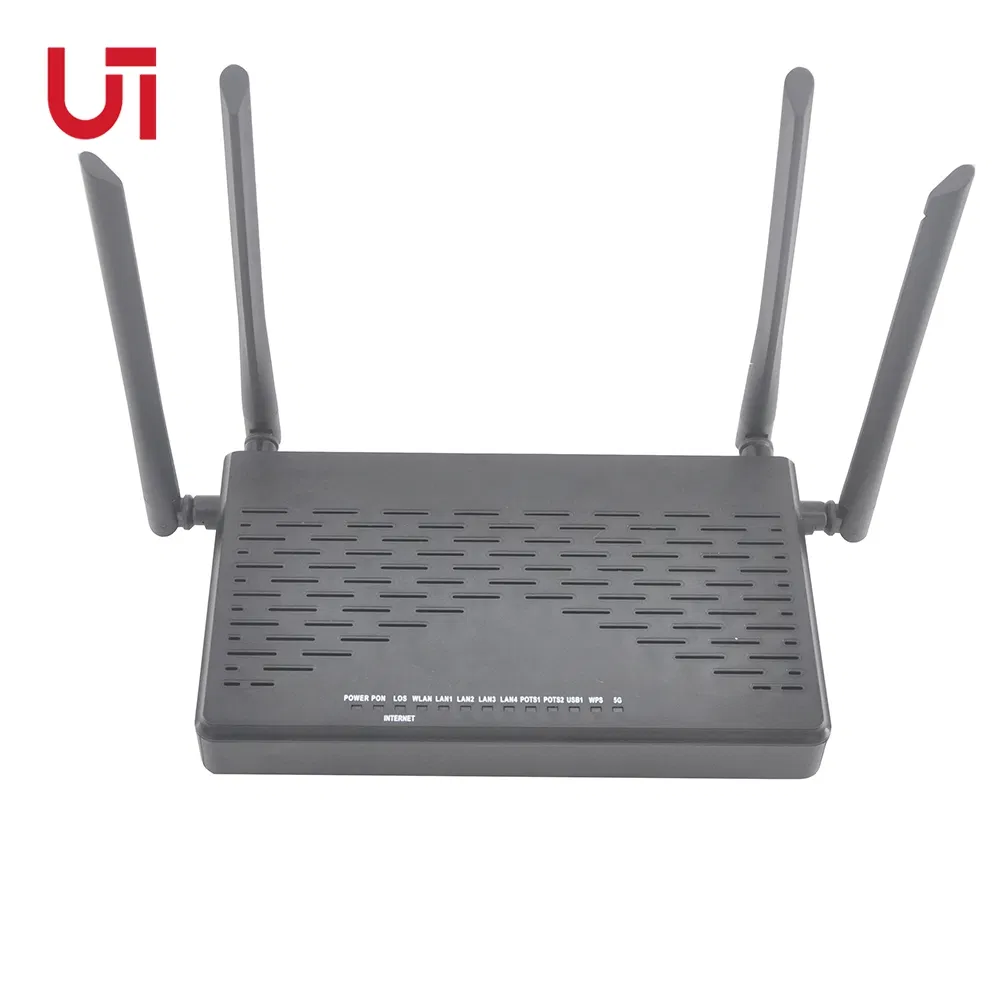 Ut-Gp4482 4ge+2pots+WiFi2.4&5.8g Dual Band Gpon ONU FTTH Ont AC Netlink Fiber Router Epon Gpon ONU
