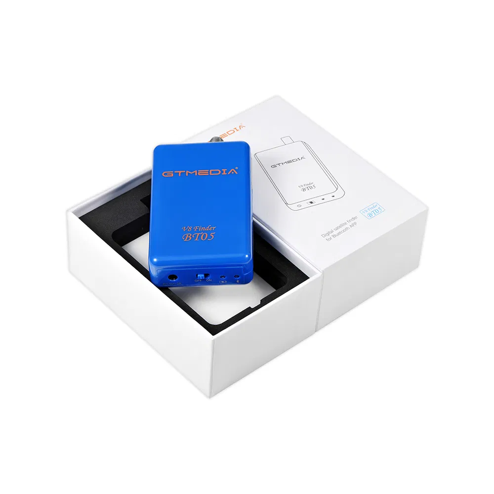 V8 Finder Satellite Finder Gtmedia Bt05 Bluetooth Sat Finder with Android APP for Satellite TV Receiver Built-in Lithium Battery