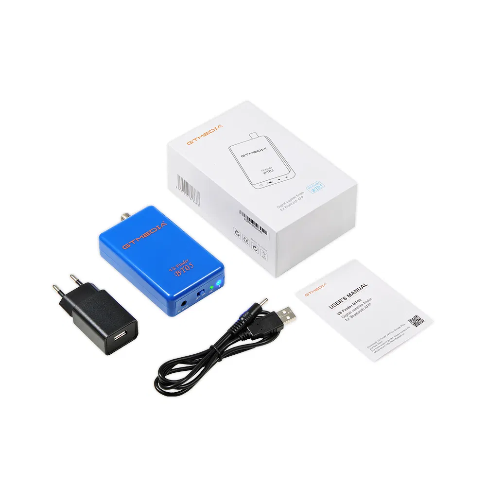V8 Finder Satellite Finder Gtmedia Bt05 Bluetooth Sat Finder with Android APP for Satellite TV Receiver Built-in Lithium Battery