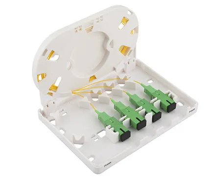 Wall Mounted Sc Upc APC Fiber Optic Terminal Box with ABS PC Material FTTH