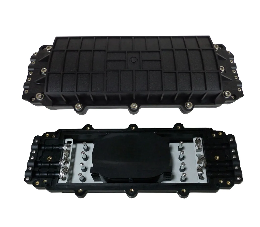 Waterproof 3in 3out Horizontal Fiber Optic Splice Closure Max 144cores