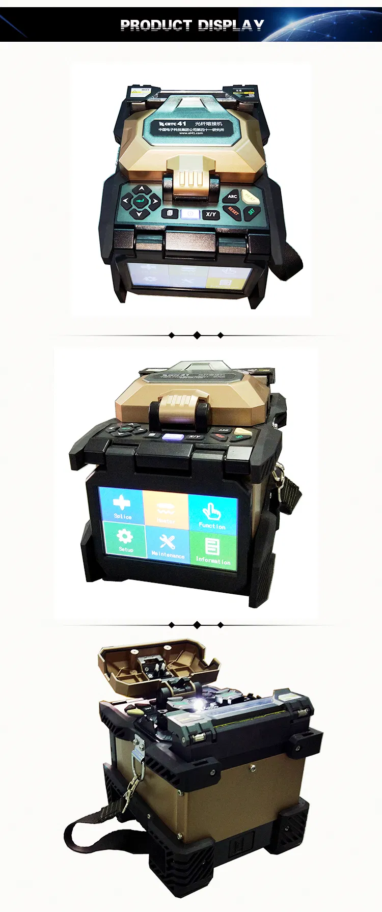 Welding Machine Touch Screen Splice Machine AV6481 Fiber Optic Cable Fusion Splicer Machine